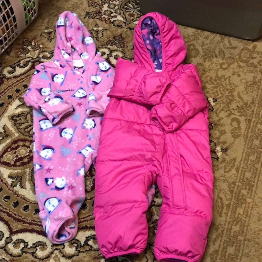 ❤️SOLD❤️Three Columbia snow and bunting suits